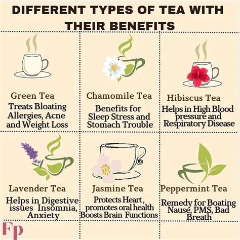 Different Types Of Tea With Their Benefits Jasmine Green Tea Benefits