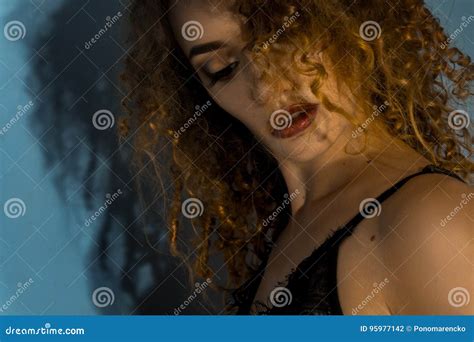 Portrait Of Sexual Nude Brunette Girl With Straw Hat Smiling Isolated On White Background