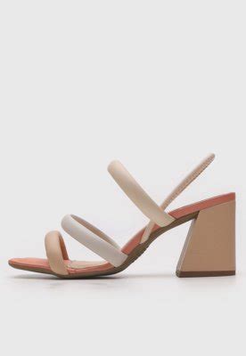 Sandália Dakota Tiras Nude Compre Agora Dafiti Brasil