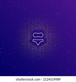 Large White Contour Bikini Symbol Center Stock Vector Royalty Free Shutterstock