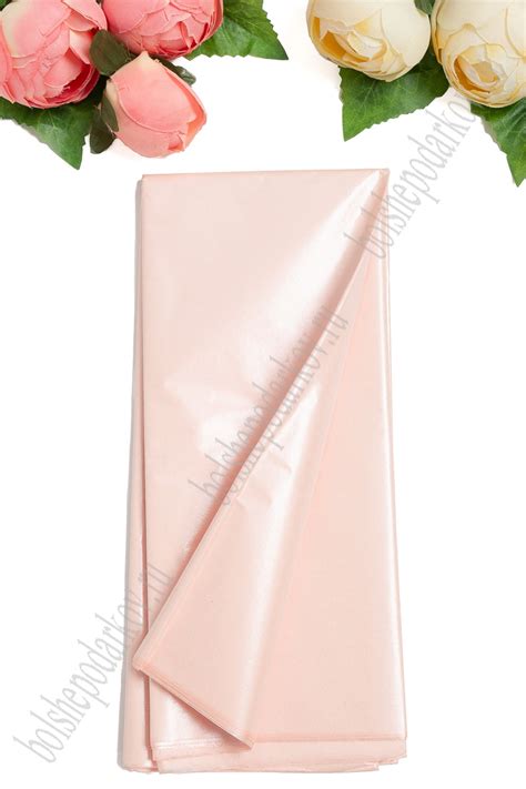 Бумага тишью жемчужная 50*66 см (10 листов) SF-5155, розовый В Интернет ...