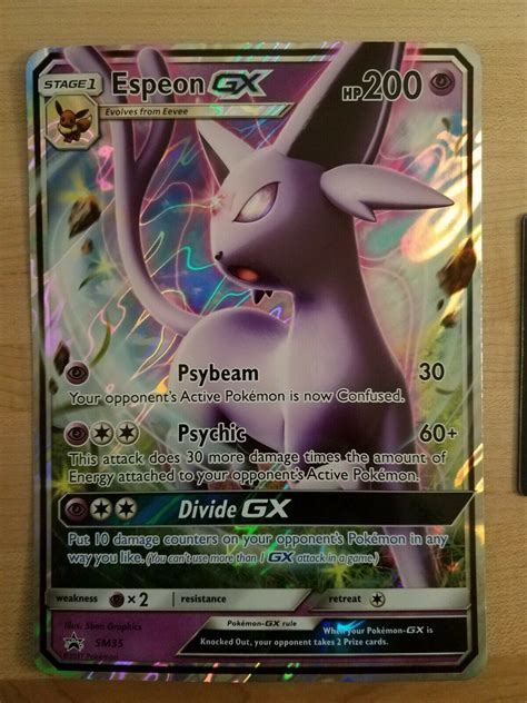 Pokemon Jumbo Oversized Espeon GX SM35 Promo Card Values MAVIN