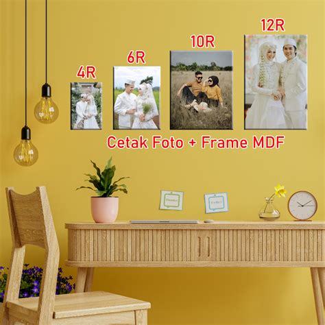 Jual Cetak Foto Media MDF Cetak Foto Waldecor Cetak Foto Bingkai Kayu