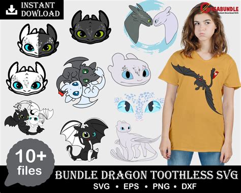 How To Train Your Dragon Svg Toothless Dragon Bundle Svg Png Dxf E