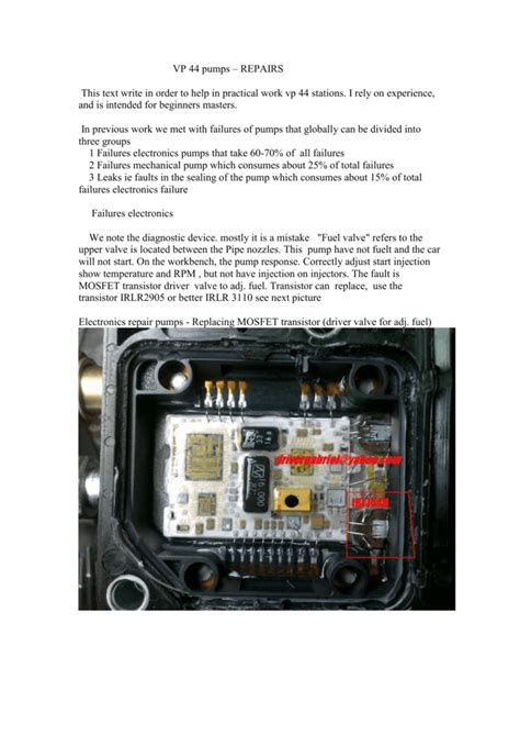 Vp44 Fuel Pump Wiring Diagram - Wiring Diagram