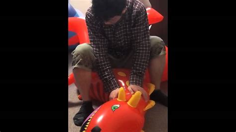 Inflatable Red Dragon Ride Youtube