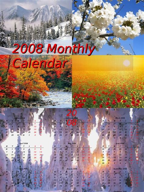 2008 Calendar Pdf Publishing Printing