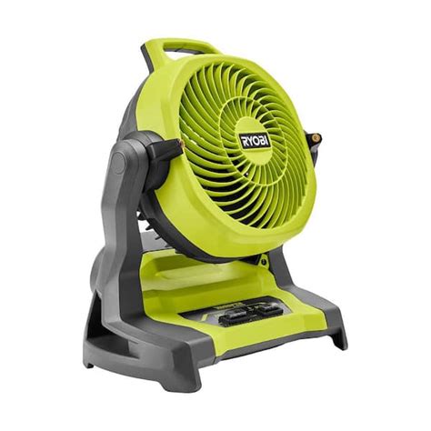 Ryobi One V Cordless In Bucket Top Misting Personal Fan Green