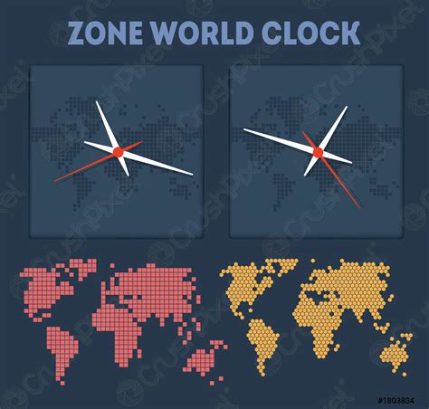 Zone World Time Stock Vector Crushpixel