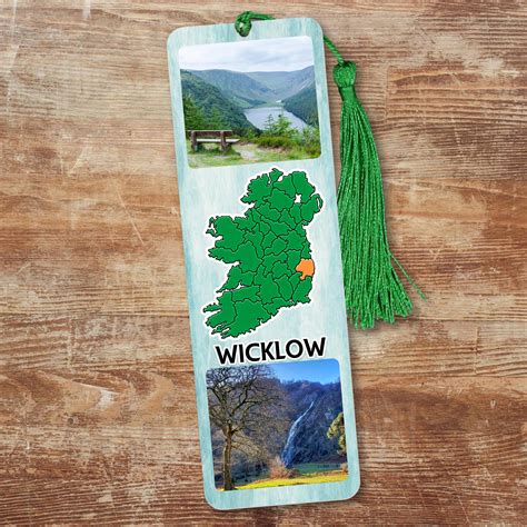 Scenic & Map Wicklow Bookmark – LocalIrishGifts