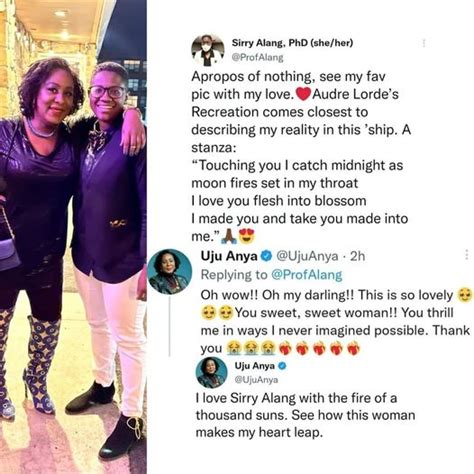 Netizens Reacts As Prof Uju Anya And Her Lesbian Lover Publicly Express Love For One Another