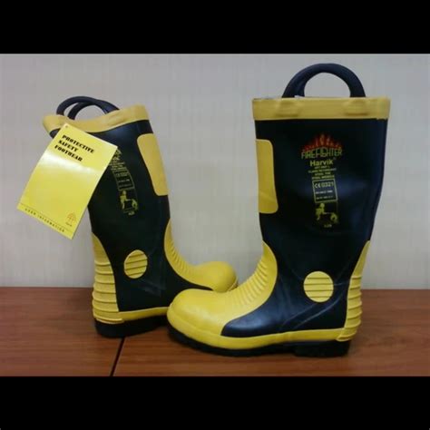 Jual Sepatu Safety Boot Pemadam Kebakaran Harvik Original Jakarta