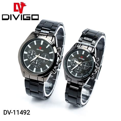 Jual Tw Jam Tangan Couple Divigo Rantai Bulat Pasangan Staintless