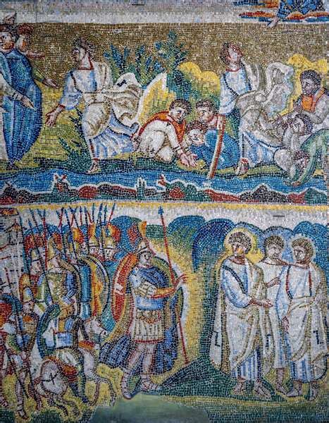 Medieval art : Mosaics - The miracle of the water - Santa Maria ...