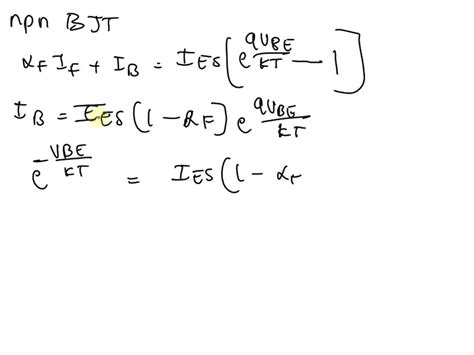 The Following Shows A Diode Connected NPN Transistor Since VcB 0