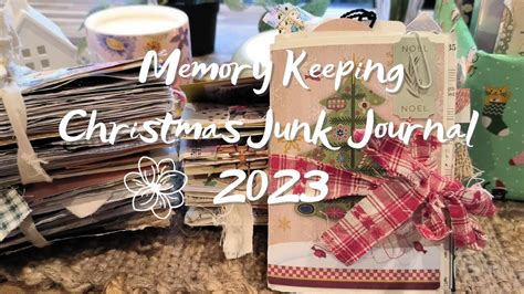 Christmas Memory Keeping Junk Journal Flipthrough Junk Journaling