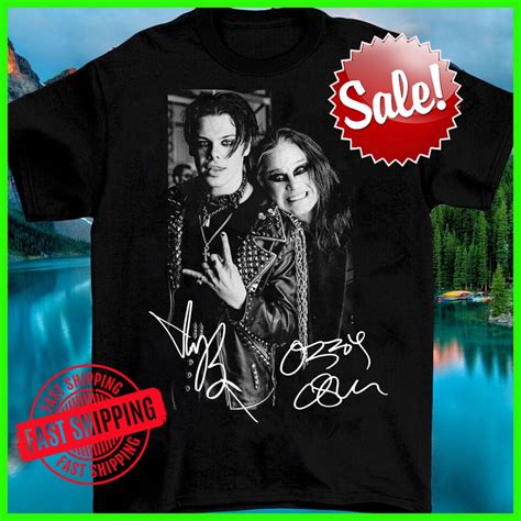 Hot Yungblud And Ozzy Osbourne Signature T Shirt Cotton Unisex Walmart