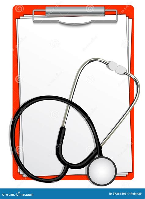 Stethoscope With Clipboard Royalty Free Stock Photo Image 37261805