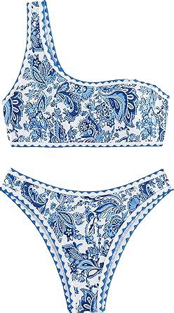 Makemechic Conjunto De Bikini De Piezas Para Mujer Dise O Bohemio Estampado Floral Con Un