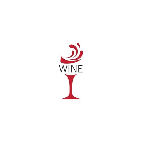 Premium Vector Wine Logo Icon Vector Illustration Flat Design