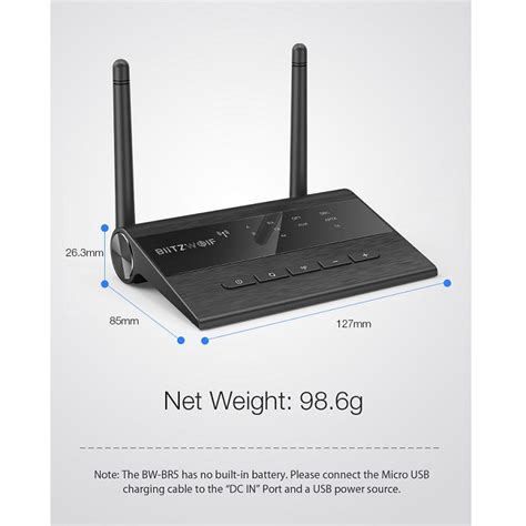 Купить Bluetooth ресивер/трансмиттер BlitzWolf BW-BR5 в Киеве, Днепре ...