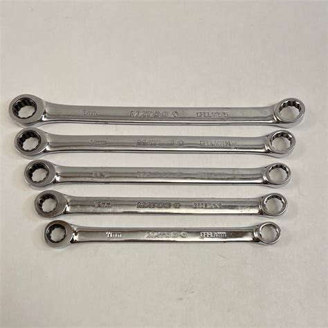 Matco Tools 5 Pc Double Box End Ratcheting Wrench Set 11 15mm Shop