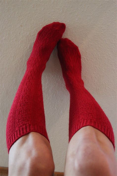 Red HOT Socks Fun With Feet