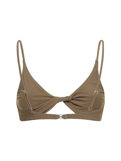 TOTEME Twist Front Triangle Bikini Top Toteme