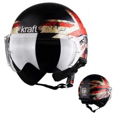 Capacete De Moto Aberto Harley Kraft Plus Custom Premium Inglaterra