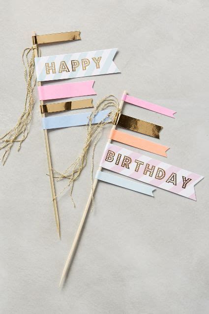 Happy Birthday Cake Flags Basteln Mit Papier Happy Birthday Cakes Happy