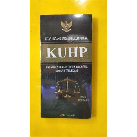 Jual Kitab Undang Undang Hukum Pidana Kuhp Edisi Terbaru Shopee