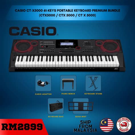 Casio Ct X Keys Portable Keyboard Premium Bundle Ctx Ctx