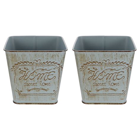 Masteelf 2 Pcs Floral Pots Flowerpot Storage Container Decoration for