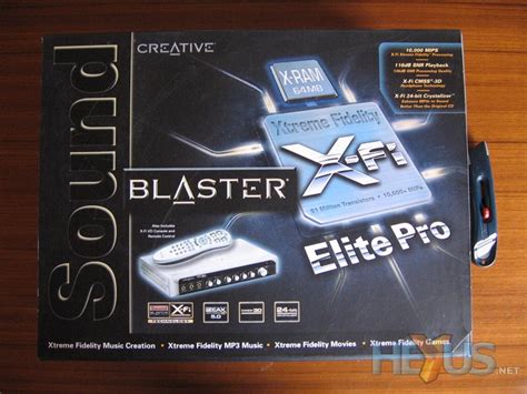 Review: Creative Sound Blaster X-Fi Elite Pro - Audio Visual - HEXUS ...