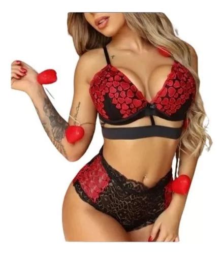 Lingerie Coordenada Picardia Alças Super Sexy Erótica Parcelamento sem juros