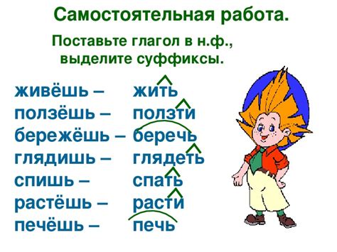 Разработка урока по русскому языку на тему "Неопределенная форма ...