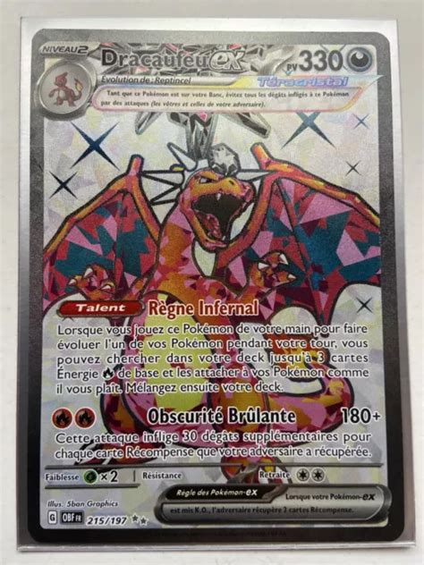 PokÉmon Dracaufeu Ex Téracristal 215197 Carte Ultra Rare Fr Eur 4500 Picclick Fr