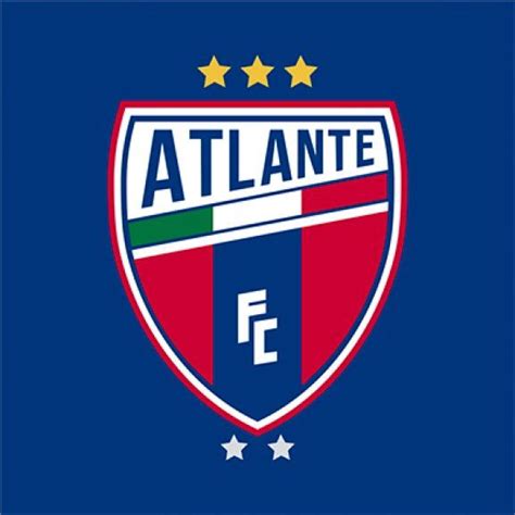 The Atlanta Fc Logo On A Blue Background