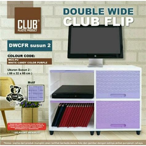 Jual CARGO CLUB DOUBLE WIDE FLIP LEMARI PLASTIK CLUB DOUBLE WIDE FLIP