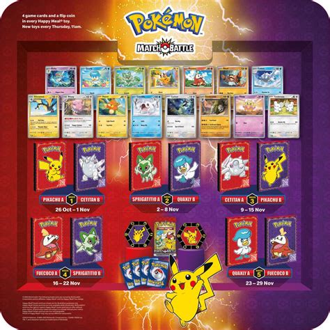 McDonald s S pore launching Pokémon Match Battle Happy Meal TCG Set on