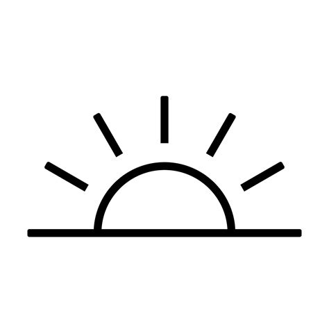 sun  setting  icon vector sunset concept  graphic