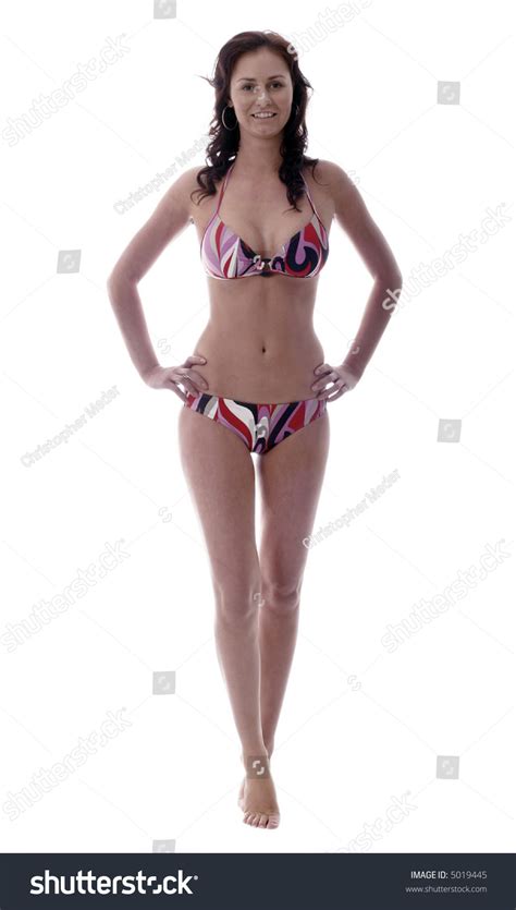 Beautiful Model Posing Bikini On White Stock Photo 5019445 Shutterstock