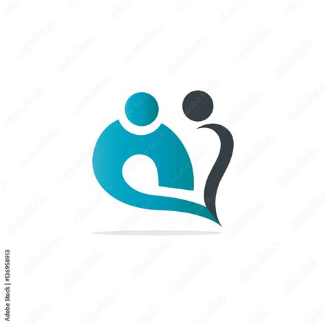 Relationship Design Logo Stock Vector | Adobe Stock