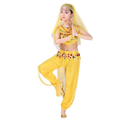 Ediodpoh Kids Casual Set Handmade Children Girl Belly Dance Kids Belly