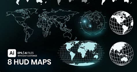 HUD Maps, Graphics - Envato Elements