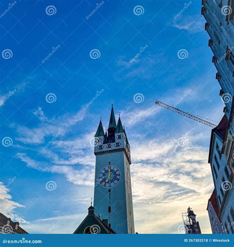 Stadtturm Straubing City Tower Stock Photo - Image of building ...