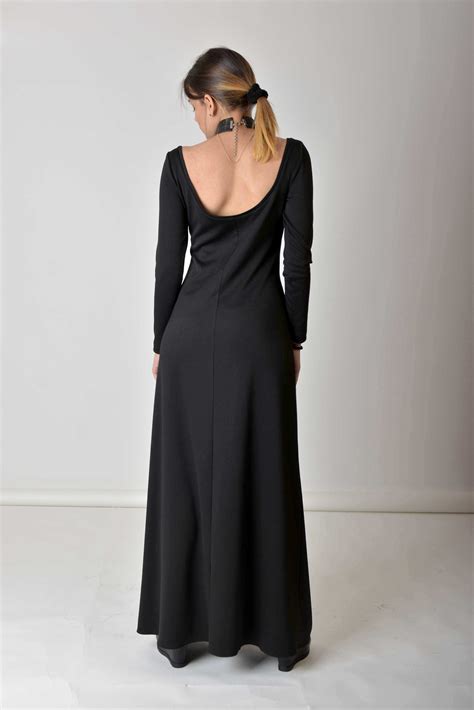 Long Dress With Boat Neckline - ALLSEAMS