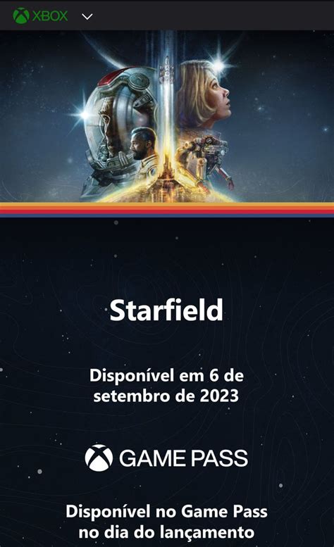 Pastor Xbx🙏🏽💚 On Twitter Starfield Chega Dia 06 De Setembro Day One