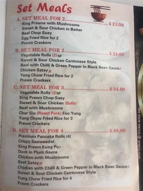 Menu at Wok This Way fast food, Doncaster