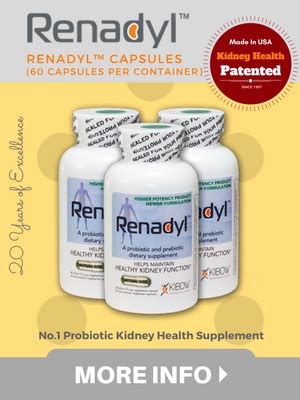 Renadyl™ | Natural Supplement for Kidney Problems | Kibow Biotech